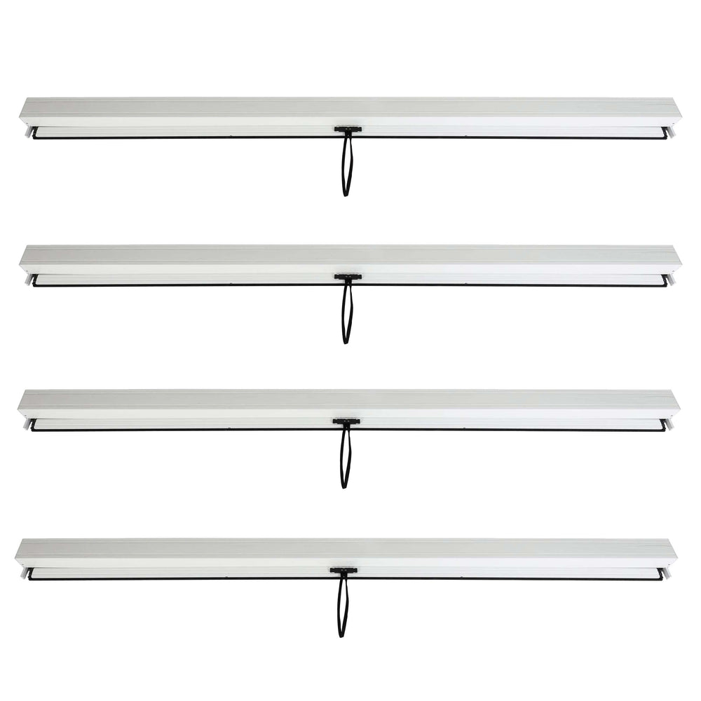 Sturmfeste Seitenwand 3x3m Weiss für Pavillon und Pergola, 4er-Set