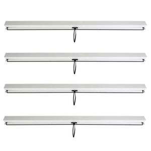 Sturmfeste Seitenwand 3x3m Weiss für Pavillon und Pergola, 4er-Set