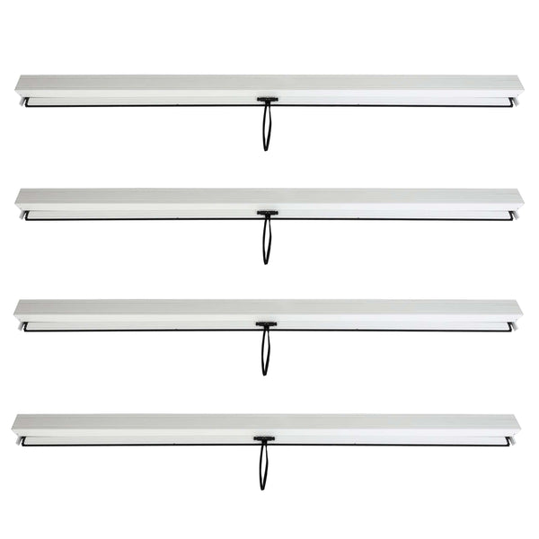 Sturmfeste Seitenwand 3x3m Weiss für Pavillon und Pergola, 4er-Set