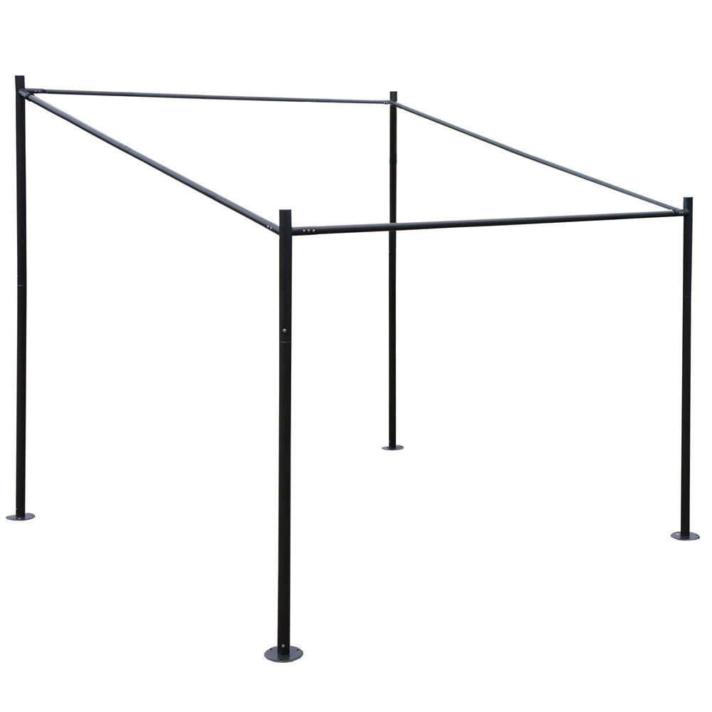 Stabile Stahl Pergola 3x3m Gartenpavillon Terrassenüberdachung