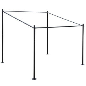 Stabile Stahl Pergola 3x3m Gartenpavillon Terrassenüberdachung