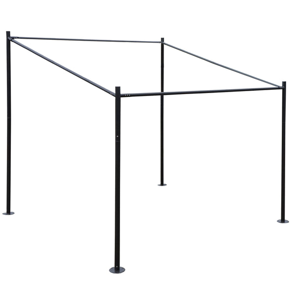 Stabile Stahl Pergola 3x3m Gartenpavillon Terrassenüberdachung