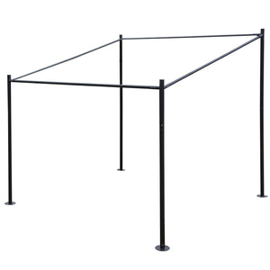 Stabile Stahl Pergola 3x3m Gartenpavillon Terrassenüberdachung