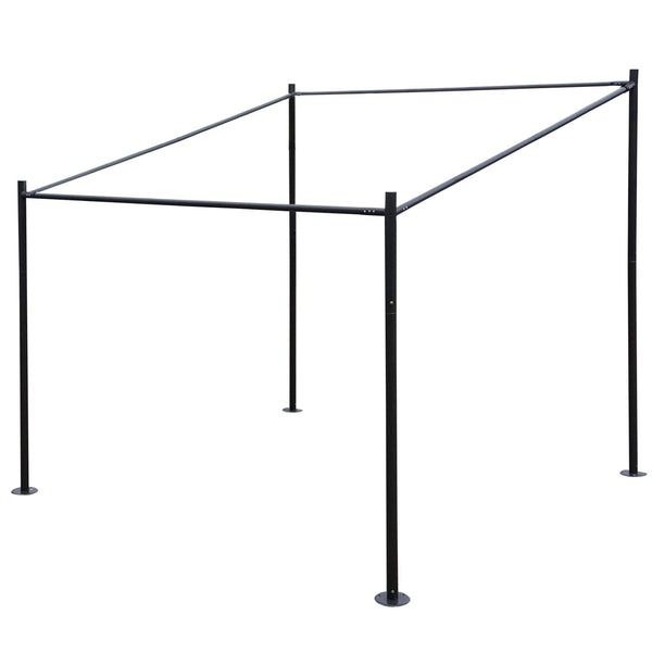 Stabile Stahl Pergola 3x3m Gartenpavillon Terrassenüberdachung