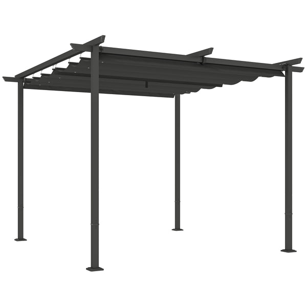 Pergola mit verstellbarem Dach Sonnenschutz für Garten Terrasse 3x3m