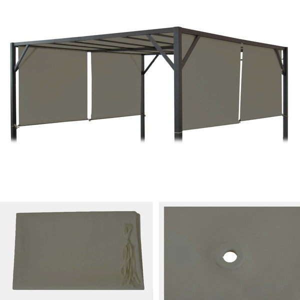 Ersatzdach für Pergola Village 3x3m taupe – wetterfest