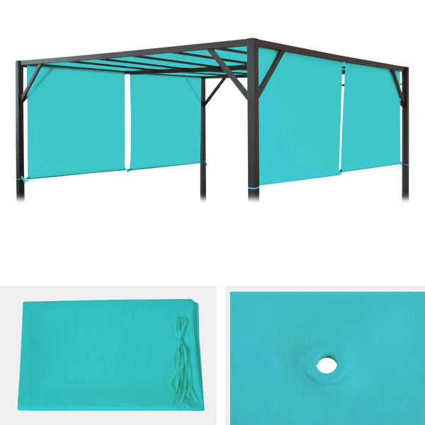 Ersatzdach für Pergola Village 3x3m türkis-blau wetterfest