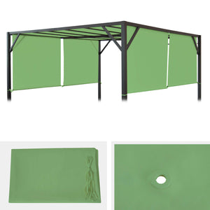 Ersatzdach für Pergola Village 4x4m in Grün Wetterfest