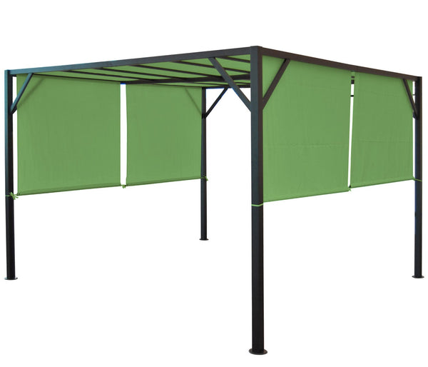 Ersatzdach für Pergola Village 4x4m in Grün Wetterfest