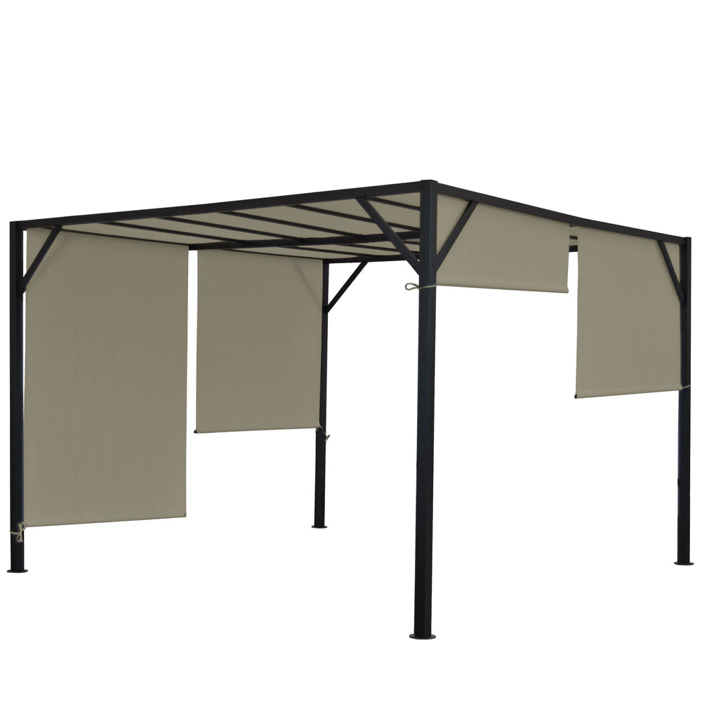 Pergola Village Terrassenüberdachung mit Schiebedach 3x4m
