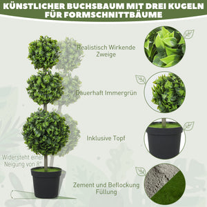 Pflanze künstlich im Topf dekorative Zimmerdekoration grün