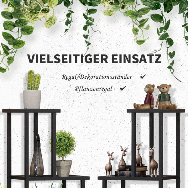 Pflanzenregal Blumentreppe wetterfest mit 4 Ebenen für Balkon Garten