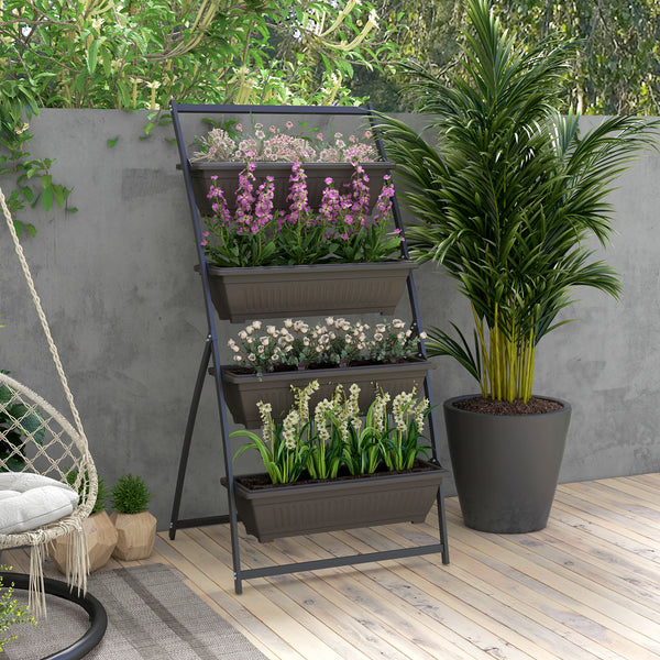 Pflanzentreppe Pflanzenregal wetterfest stapelbar für Garten Balkon