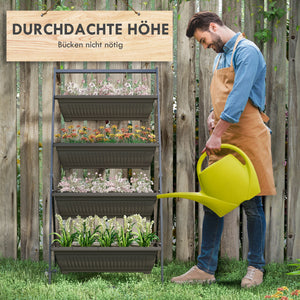 Pflanzentreppe Pflanzenregal wetterfest stapelbar für Garten Balkon