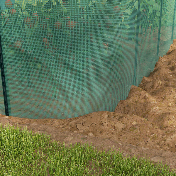 Pflanzenschutzzelt 3x1 m winddicht mit Insektenschutz Grün