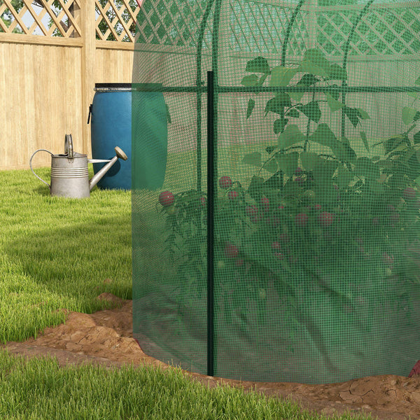 Pflanzenschutzzelt 3x1 m winddicht mit Insektenschutz Grün