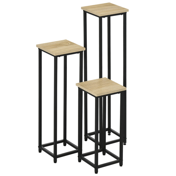 Supporto per piante, set da 3, impilabile