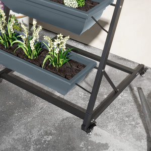 Pflanzentreppe wetterfest stapelbar für Garten und Balkon