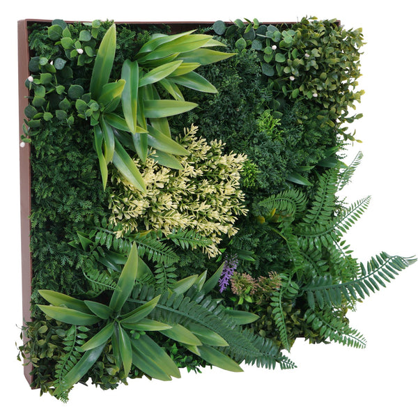 Künstliche Pflanzenwand 50x50cm – Wanddeko für Innen & Aussen