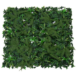 Künstliche Pflanzenwand 1m² Farn Efeu Wanddeko Indoor Outdoor