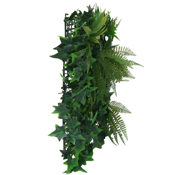 Künstliche Pflanzenwand 1m² Farn Efeu Wanddeko Indoor Outdoor