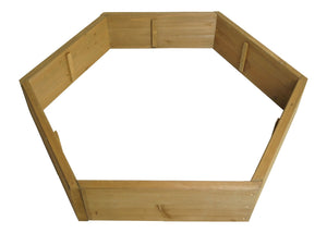 Pflanzkasten Blumentopf Blumenbeet 7 Fächer eckig 100x87cm Tannenholz braun