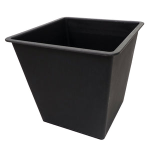 Pflanzkübel quadratisch 60x33x33cm Stahl-Akazie braun Outdoor