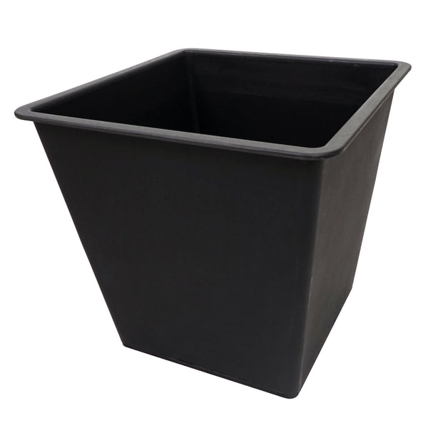 Pflanzkübel quadratisch 60x33x33cm Stahl-Akazie braun Outdoor