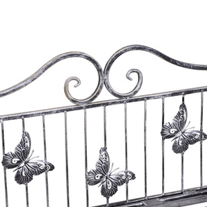 Pflanzregal 3 Ebenen platzsparend aus Metall Silbergrau