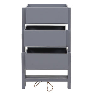 Pflanzregal T275 Standregal Pflanzkasten 65x108x15cm Vintage grau-blau