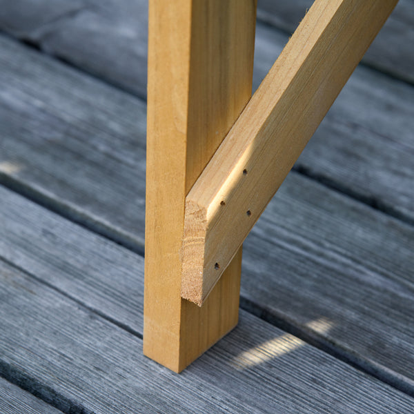Pflanztisch mit Ablagefläche aus Holz Hellbraun