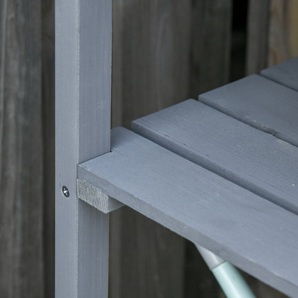 Pflanztisch mit Metall-Arbeitsfläche für Balkon & Garten