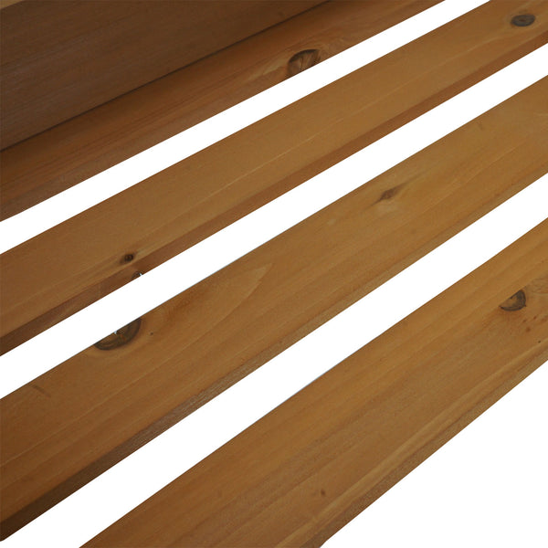 Pflanztisch aus Tannenholz, Outdoor Gärtnertisch natur, 86x92x41cm