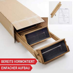 Supporto per piante in legno con 3 ripiani per giardino e balcone