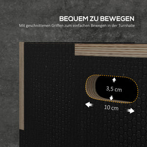 Plyo Box Sprungbox robust für Fitness bis 120kg schwarz