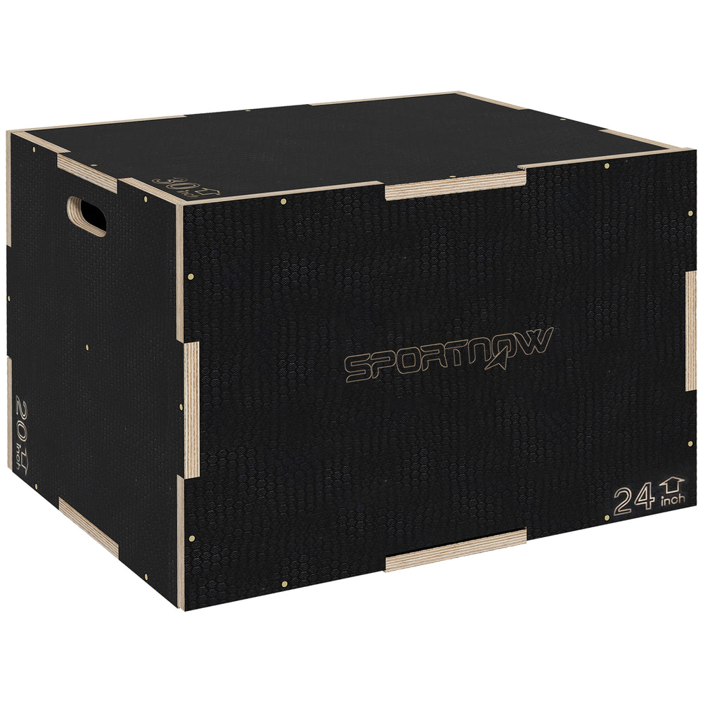 Plyo Box Sprungbox robust für Fitness bis 120kg schwarz