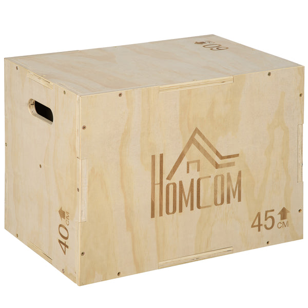 Plyo Box Sprungbox für Heimtraining Fitness Workout aus Holz