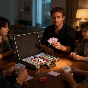 Pokerkoffer Set mit 400 Chips 2 Kartendecks und Zubehör