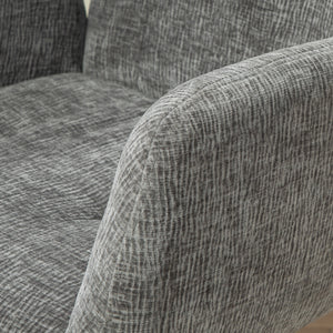 Polstersessel Akzentsessel modern drehbar dunkelgrau