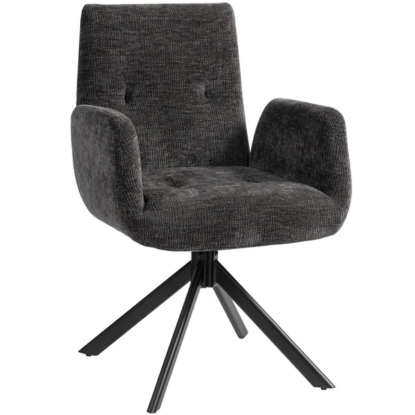 Polstersessel modern drehbar belastbar bis 120kg schwarz