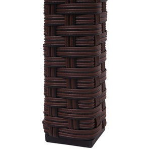 Poly-Rattan Gartentisch Balkontisch 120x75cm braun
