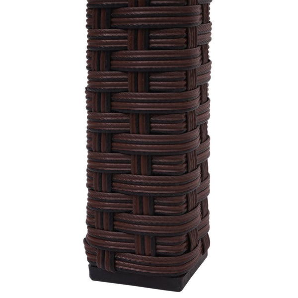 Poly-Rattan Gartentisch Balkontisch 120x75cm braun