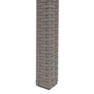 Poly-Rattan Gartentisch Balkontisch 120x75cm grau