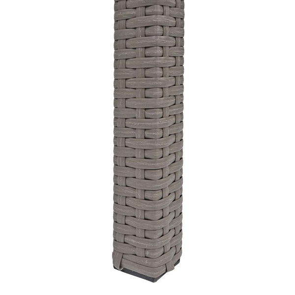 Poly-Rattan Gartentisch Balkontisch 120x75cm grau