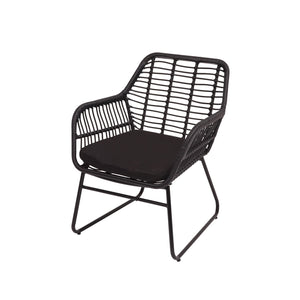 Polyrattan Garten Sitzgruppe Sofa Set ohne Dekokissen anthrazit