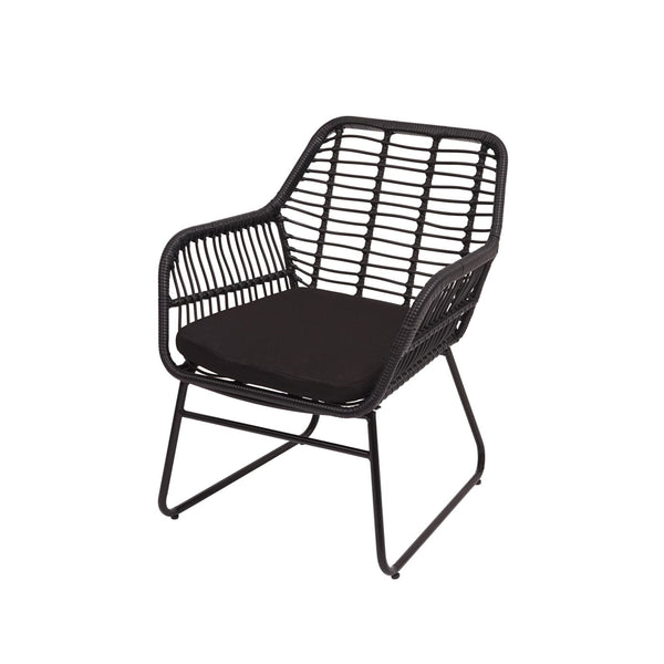Polyrattan Garten Sitzgruppe Sofa Set ohne Dekokissen anthrazit