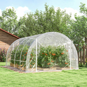 Polytunnel Gewächshaus begehbar UV-beständig transparent