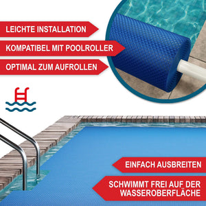 Pool Solarplane 600x400cm wärmespeichernd & zuschneidbar