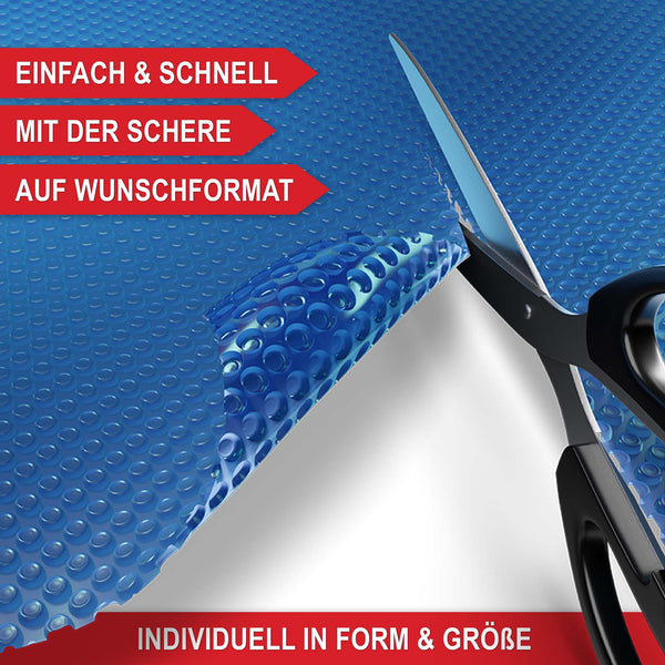 Pool Solarplane 600x400cm wärmespeichernd & zuschneidbar