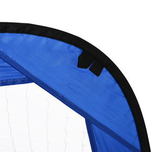 Pop-Up Fussballtore 2er Set faltbar 123x80x80cm Blau